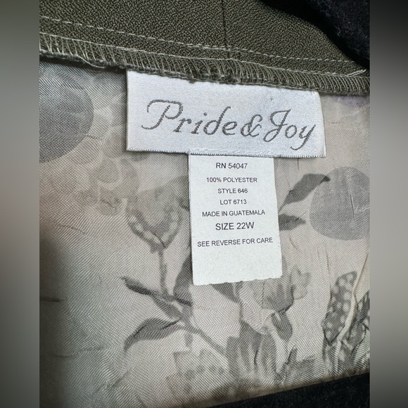 vintage plus size green floral flowery duster cardigan - Picture 4 of 5